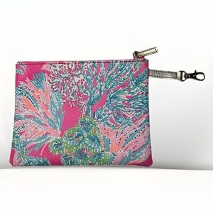 Lilly Pulitzer Seaing Things Leatherette Tech Accessories Zip Pouch Multicolor